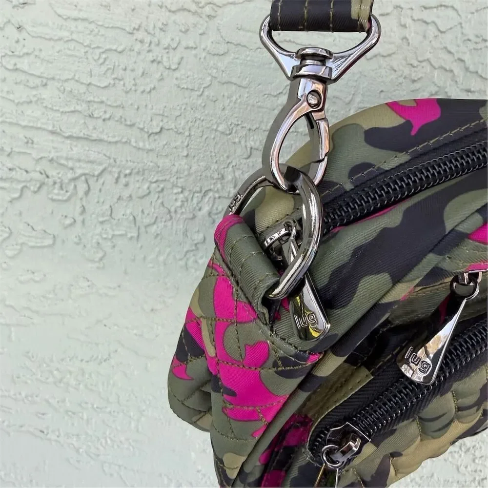 Lug Carousel XL Women's Crossbody Bag Camo Orchid Large